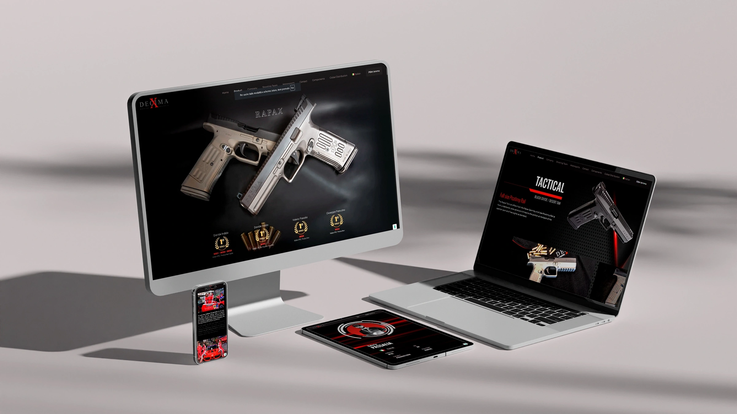 Firearm detail photography